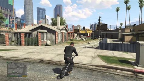 Gta V Leaked Gameplay P Grove Street Bmx Chop Youtube