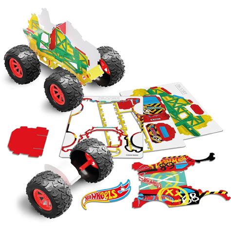 Hot Wheels Monster Trucks Motor Maker Kitz Crash Zone Twin Pack Big W