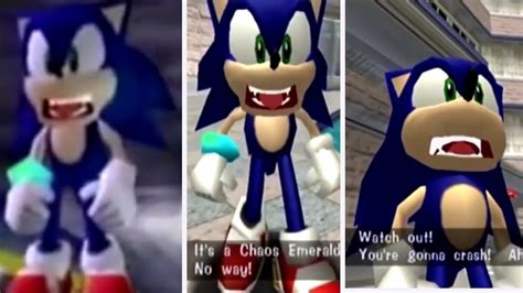 All Sonic Adventure Shockedsuprises Face Youtube