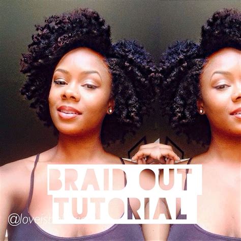 Natural Hair Braid Out Tutorial Video Natural Hair Braids Braid