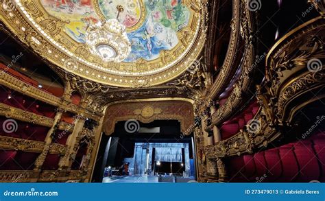 Interior View of the Opera Garnier, in Paris, France. Editorial Stock Photo - Image of garnier ...