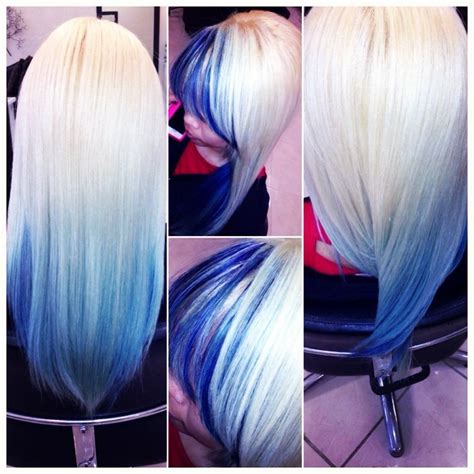 Platinum And Blue Hair