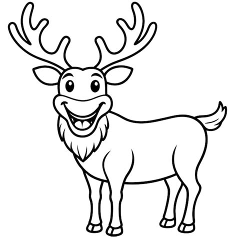 Premium Vector | Eland goat goes icon vector