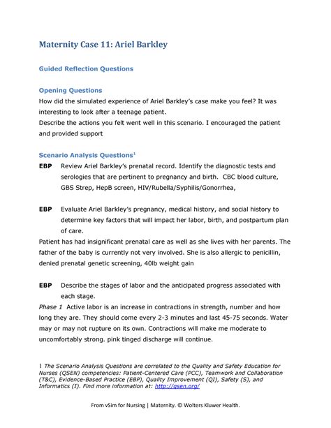 Vsim2 Maternity Vsim With Questions Maternity Case 11 Ariel