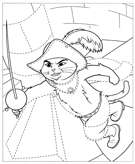 Puss In Boots Coloring Pages