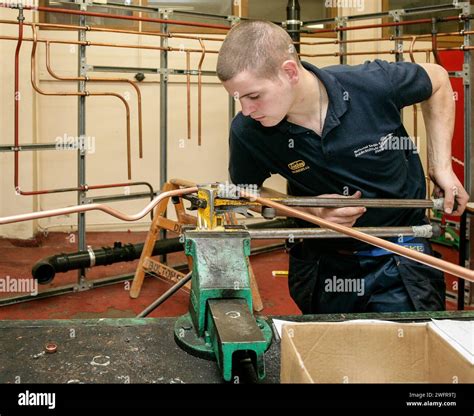 bending copper pipe Stock Photo - Alamy