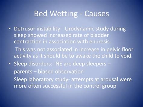 Ppt Bed Wetting Powerpoint Presentation Free Download Id 1820345