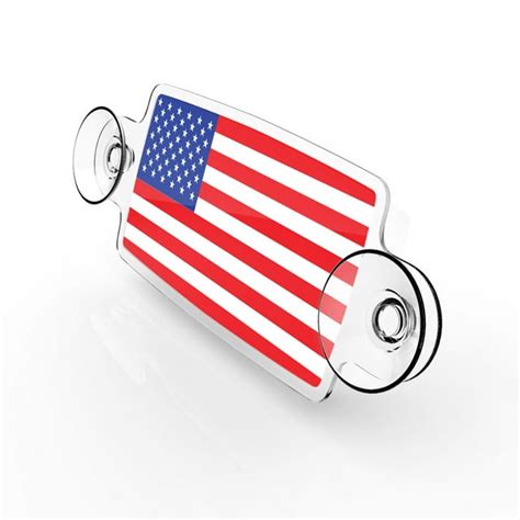 Autoboxclub Us Flag New Ez Pass Ipass Tag Holder Transponder Holder Toll Pass Windshield