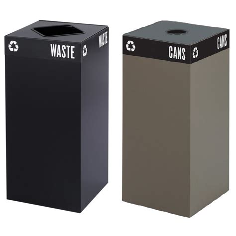 Safco 31 Gallon Public Square Trash Can Base Overstock™ Shopping