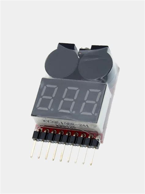 Цифровой индикатор напряжения батарей LiPo 1-8S Lipo/li-ion/Fe RC ...