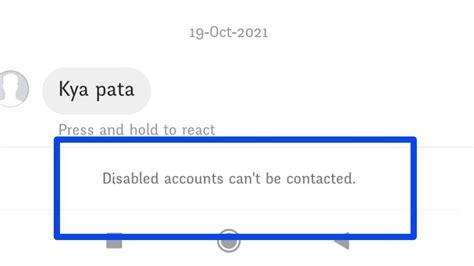 Disabled Accounts Can T Be Contacted Instagram Meaning Fix Disabled