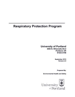 Fillable Online Respiratory Protection Program V2 Doc Fax Email Print