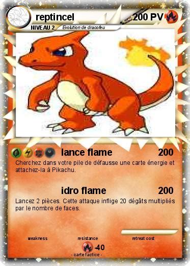 Pokémon reptincel 120 120 lance flame Ma carte Pokémon