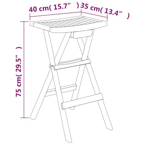 Tlg Bar Set Klappbar Massivholz Teak Weddig