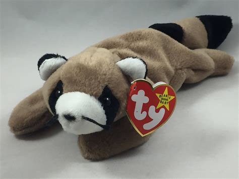 Ringo The Raccoon Plush Ty Beanie Baby Stuffed Vintage Toy Baby