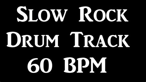 Slow Rock Drum Beat 60 BPM Bass Guitar Backing Drum Track Loop 131