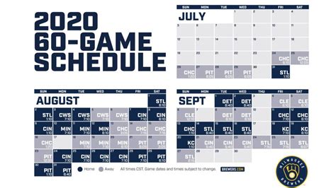 Brewers Spring Training Schedule 2022 Printable - Printable Schedule