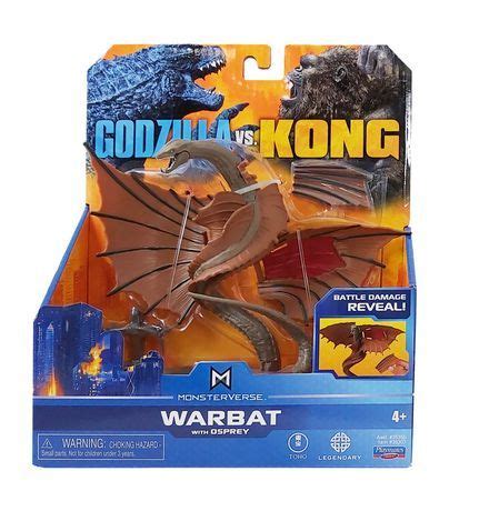 Monsterverse Godzilla Vs Kong Warbat Figure With Osprey Walmart