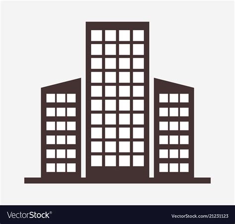 Office Building Icon Royalty Free Vector Image