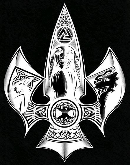 Gungnir Odins Spear Viking Tattoos Viking Tribal Tattoos Norse Tattoo