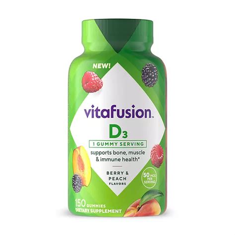 Vitafusion Vitamin D Gummy Vitamins 150 Ct Sams Club