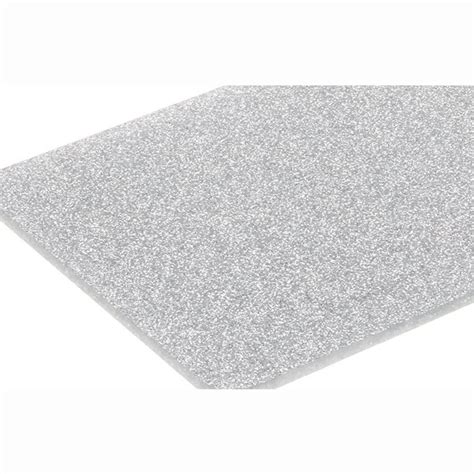 Glitter Cast Acrylic 3mm Sheet Silver 600 X 400mm Cast Glitter