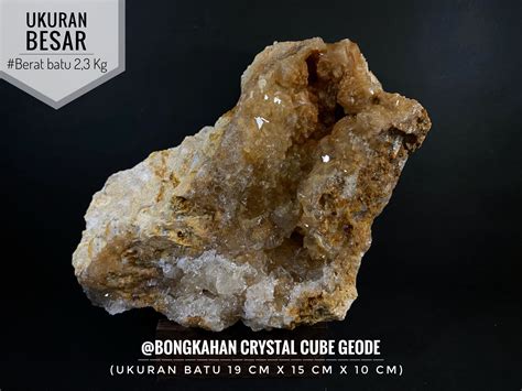 Bongkahan Batu Crystal Geode Cube L30 Atau Batu Kristal Alam Atau Batu