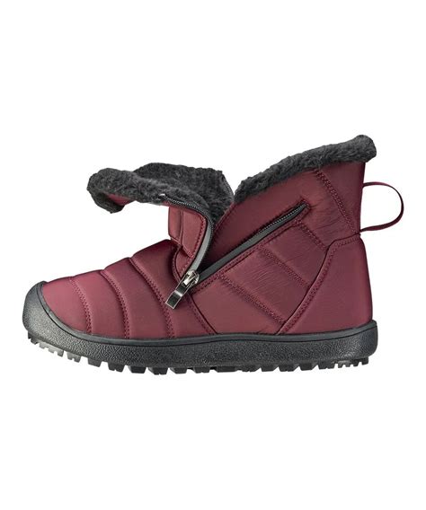 Womens Dual Zipper Extra Wide Winter Boots June Adaptive