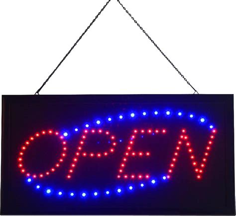 Bright Led Neon Open Sign Flashing Open Signs For Business Welcome