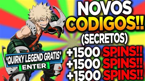 TODOS NOVOS SECRETOS CODIGOS 1500 SPINS No MY HERO MANIA My Hero