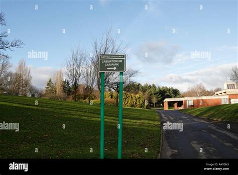 Crematorium Parking Sign Stock Photo - Alamy