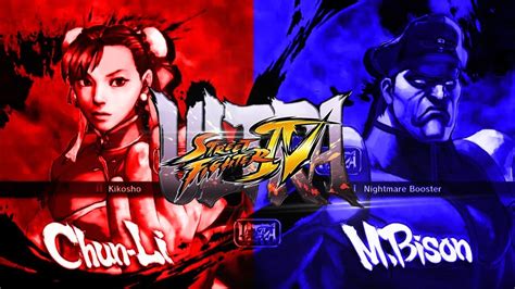 M Bison Vs Chun Li Ultra Street Fighter 4 Sf4 Pc Match Youtube