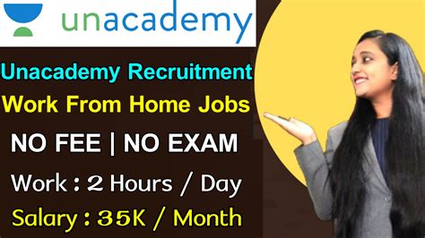 Work From Home Jobs Unacademy Recruitment