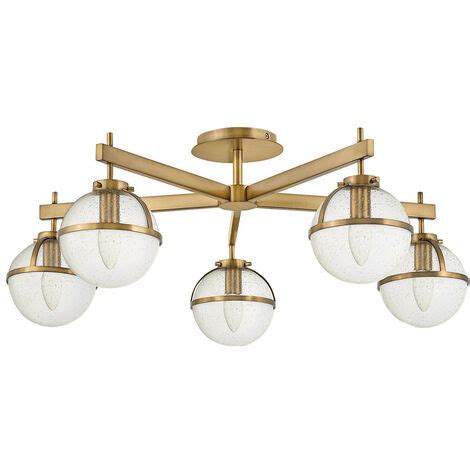 Elstead Hollis 5 Light Multi Arm Semi Flush Ceiling Lamp Heritage