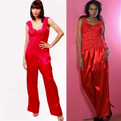 Plus Size Lingerie Pajamas Size 1X 2X 3X Black Or Red VX Intimates 2071X EBay