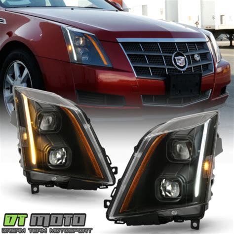 Cadillac Cts Halogen Black Led Switchback Signal Projector