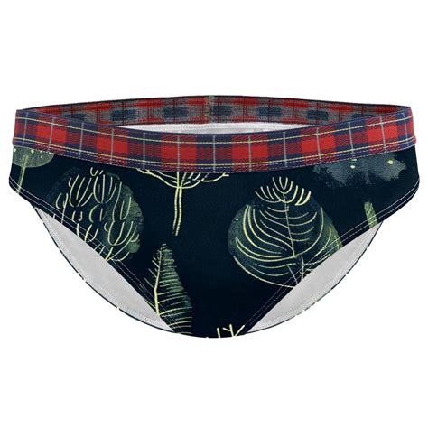 Brief Underwear Bikini Panties For Women Bikini Underwear S Forest Tree Green Lines Walmart