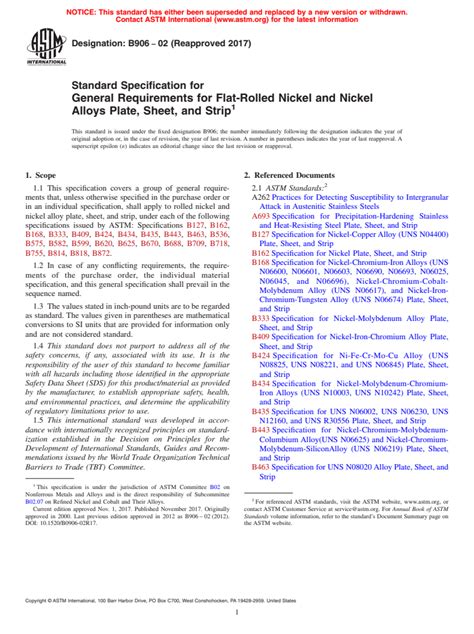Astm B Standard Specification For General Requirements