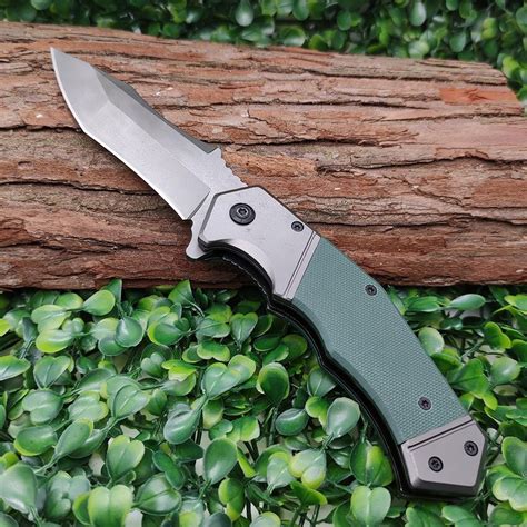 Edc Lightweight Titanium Knife G Handle Tactical Combat Knives Bld