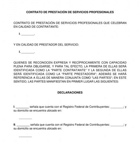 Modelo De Contrato De Prestación De Servicio Actualizado Diciembre 2024