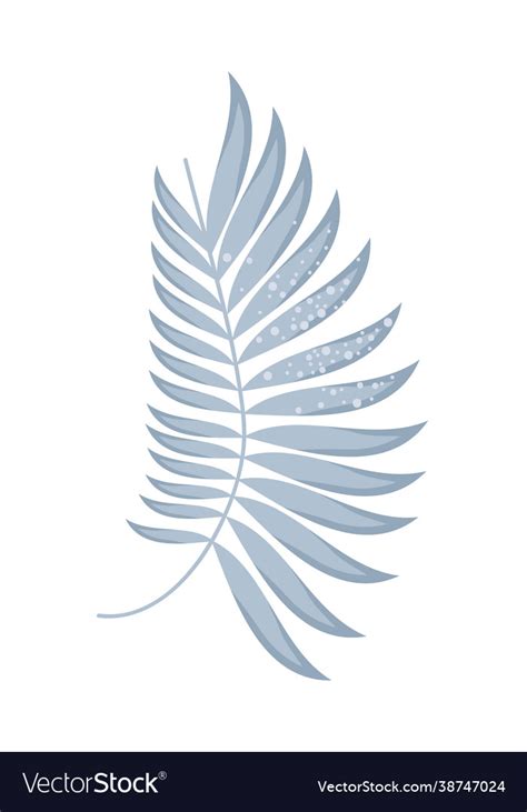 Tropical palm leaf Royalty Free Vector Image - VectorStock