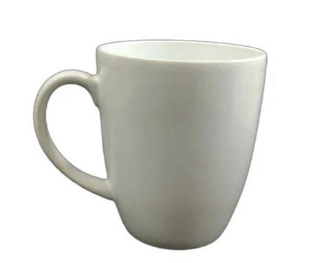 Plain White Ceramic Coffee Mug For Home Capacity 250 Ml At Rs 60