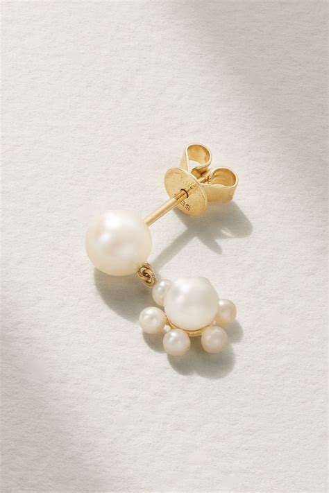 Sophie Bille Brahe Petite Deux Jeanne Karat Recycled Gold Pearl