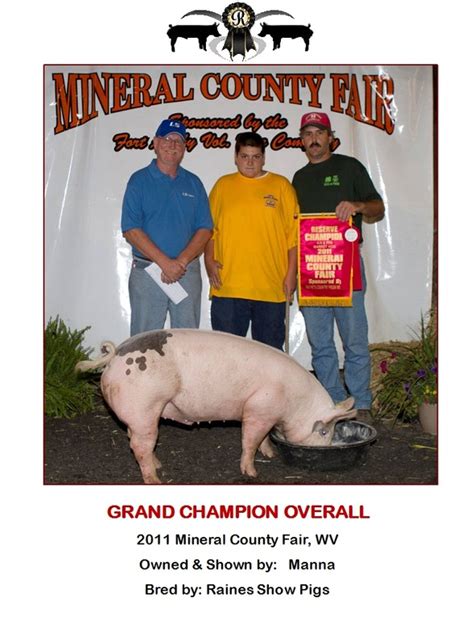 Champions Raines Show Pigs And Genetics