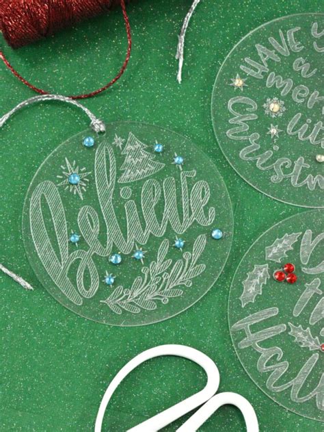 How To Make Engraved Personalized Christmas Ornaments Story Abbi Kirsten Collections