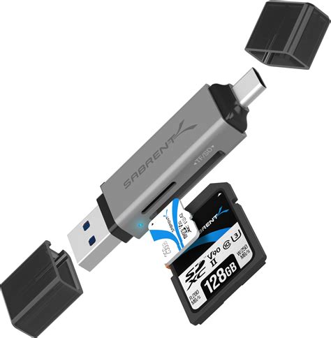 Amazon.com: SABRENT SD Card Reader, High-Speed USB C to Micro SD Card ...