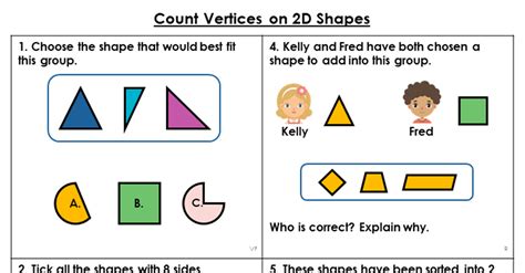 Year 2 Count Vertices On 2d Shapes Lesson Classroom Secrets Classroom Secrets