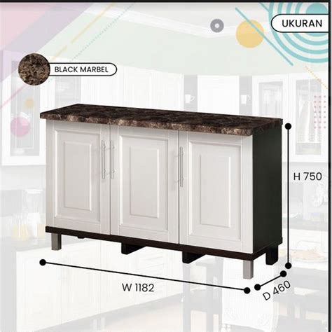 Jual Well Living TERMURAH KITCHEN SET MINIMALIS LEMARI DAPUR RAK