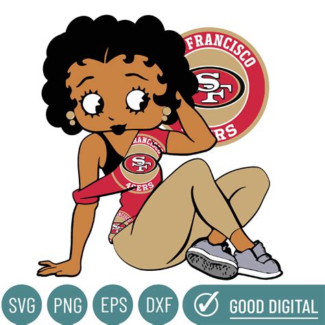 San Francisco 49ers Betty Boop Svg Sport Svg 49ers Betty B Inspire