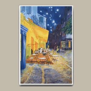 Van Gogh Caf Terrace At Night Wall Hang Fine Art Print Abstract